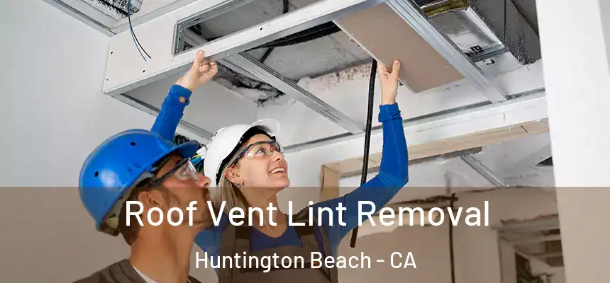 Roof Vent Lint Removal Huntington Beach - CA
